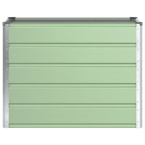 vidaXL Planter Pastel Green 100 x 50 x 77 cm Galvanised Steel