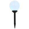 vidaXL Outdoor Solar Lamps 3 pcs LED Spherical 20 cm RGB