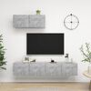 vidaXL TV Cabinets 3 pcs Concrete Grey Engineered Wood