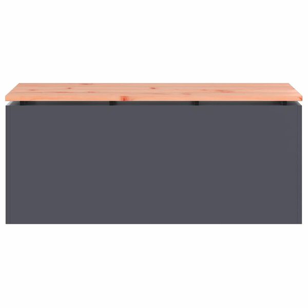 vidaXL Garden Bench Anthracite 100 x 40 x 43 cm Steel