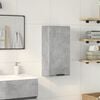 vidaXL Wall-mounted Bathroom Cabinet Concrete Grey 32x20x67 cm