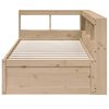 vidaXL Bookcase Bed without Mattress 90x200cm Solid Wood Pine