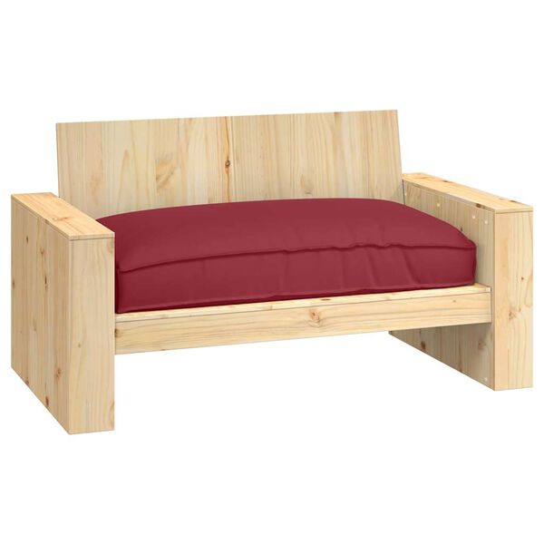 vidaXL Pallet Cushion for suitable for Seat Wine Red 120 x 80 x 12 cm