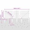 vidaXL Fence Post Grey 100 x 0.4 m (25 mm mesh) Steel and PVC