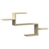 vidaXL Wall Shelf Sonoma Oak 104x15x49 cm Engineered Wood
