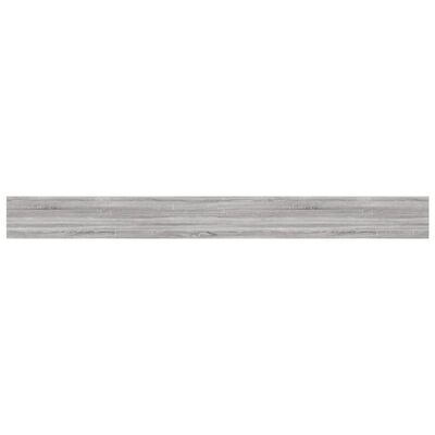 vidaXL Wall Shelves 4 pcs Grey Sonoma 100x10x1.5 cm Engineered Wood