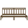 vidaXL Bed Frame without Mattress Honey Brown Solid Wood 200x200 cm (810040+814117)