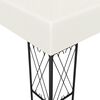 vidaXL Gazebo with LED String Lights 3x4 m Cream Fabric
