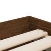 vidaXL Bed Frame with Drawers without Mattress Brown Oak 100x200 cm