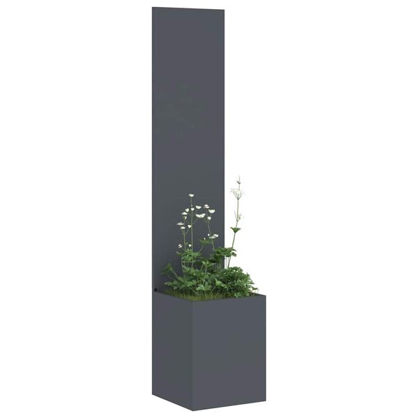 vidaXL Garden Privacy Screen Anthracite 32 x 140 cm Cold-rolled steel