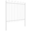 vidaXL Garden Fence 2 pcs Grey 3.4 x 1 m Powder-coated Steel