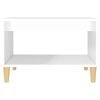 vidaXL Coffee Table High Gloss White 60x50x40 cm Engineered Wood