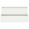 vidaXL Garden Planter White 100 x 60 x 45 cm Cold-rolled Steel