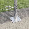 vidaXL Fence Post Silver 10 x 1.4 m (12 x 12 mm mesh) Steel