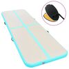 vidaXL Inflatable Gymnastics Mat with Pump 600x100x10 cm PVC Green