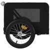 vidaXL Pet Bike Trailer Black Oxford Fabric and Iron