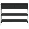vidaXL Console Table Black 100x25x75 cm Engineered Wood