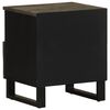 vidaXL Bedside Cabinets 2 pcs Black 40x33x46 cm Solid Wood Mango