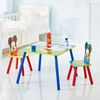 Disney Three Piece Table and Chair Set Mickey Mouse Wood WORL119014