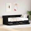 vidaXL Daybed with Headboard Black Oak 75 x 190 cm Engineered Wood