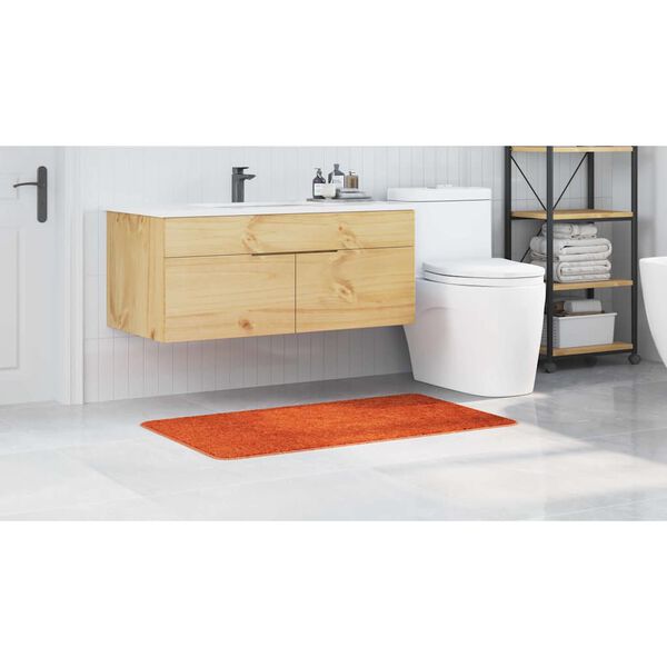 vidaXL Anti-slip Bath Mat Orange 70 x 120 cm PP
