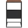 vidaXL Side Table Black 55x36x59.5 cm Engineered Wood