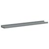 vidaXL Picture Frame Ledge Shelves 2 pcs Grey 80x9x3 cm MDF