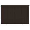 vidaXL Outdoor Roller Blind 350x230 cm Brown HDPE