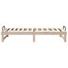 vidaXL Bed Frame Brown 90 x 190 cm Solid Pine Wood