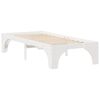 vidaXL Bed Frame White 80 x 200 cm Solid Pine Wood