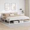 vidaXL Bed Frame without Mattress White 200x200 cm Metal