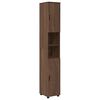 vidaXL Bathroom Furniture Set 5 pcs Brown Oak Engineered wood & Metal