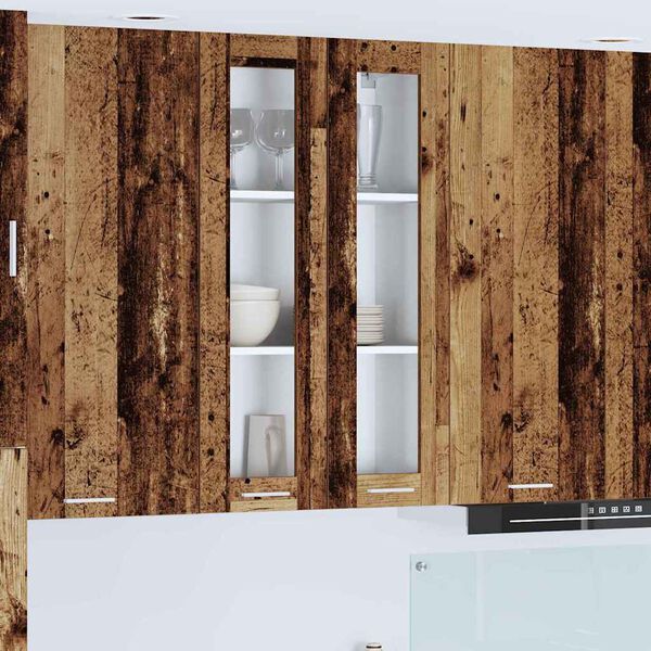 vidaXL Hanging Cabinet Old Wood 60 x 31 x 100 cm Engineered Wood