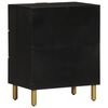 vidaXL Bedside Cabinet Black 50x33x62 cm Engineered Wood
