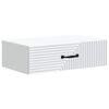 vidaXL Wall-Mounted Side Table White 59 x 34.5 x 17 cm Engineered Wood