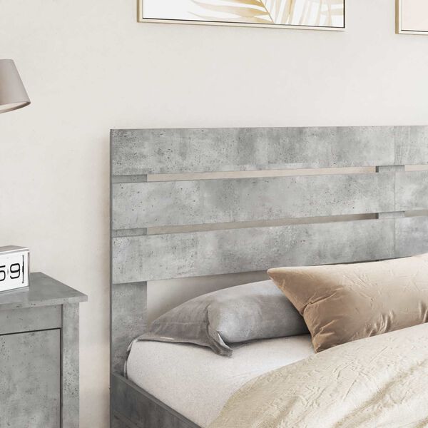 vidaXL Headboard Concrete Grey 200 cm Engineered wood