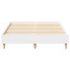 vidaXL Bed Frame No Mattress White 120x190 cm Small Double Engineered Wood