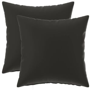 vidaXL Cushion Cover 2 pcs HEERLEN Black 30 x 30 cm Polyester