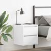 vidaXL Wall-mounted Bedside Cabinet White 38x34x40 cm