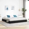 vidaXL Storage Bed with Mattress Black 200 x 200 cm Velvet