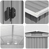 vidaXL Garden Shed Grey 257x990x181 cm Galvanised steel