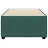 vidaXL Bed Frame without Mattress Dark Green 80x200 cm Velvet
