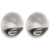 vidaXL Air Vent Covers 2 pcs Silver 100 mm Stainless Steel