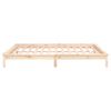 vidaXL LED Bed Frame without Mattress 180x200 cm Super King Solid Wood