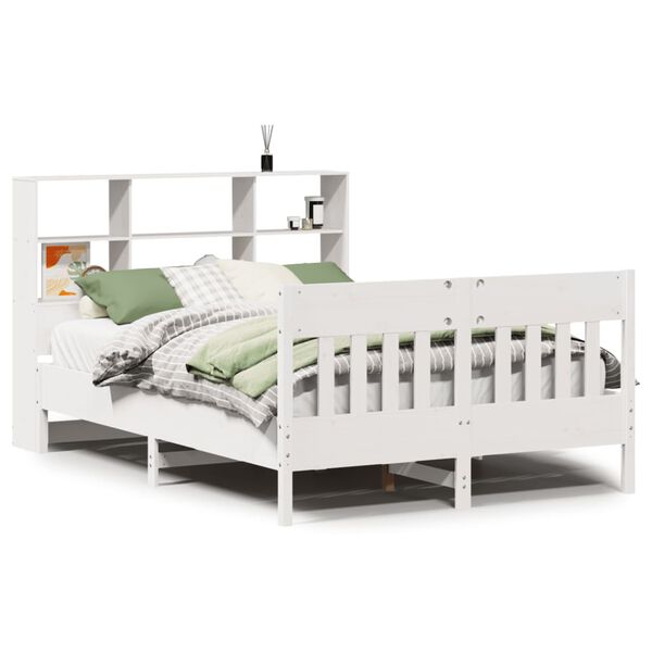 vidaXL Bed Frame without Mattress White 120x200 cm Solid Wood Pine