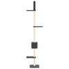 vidaXL Floor to Ceiling Cat Tree Dark Grey 250.5-276.5 cm