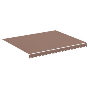 vidaXL Awning Replacement Fabric Brown 280x245 cm Polyester