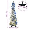 vidaXL Artificial Christmas Tree with 100 LEDs White 150 cm PVC