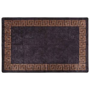 vidaXL Rug Washable 160x230 cm Black and Gold