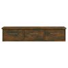 vidaXL Wall Cabinet Smoked Oak 88x26x18.5 cm Engineered Wood
